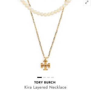 The Tory Burch Kira layered necklace- New
